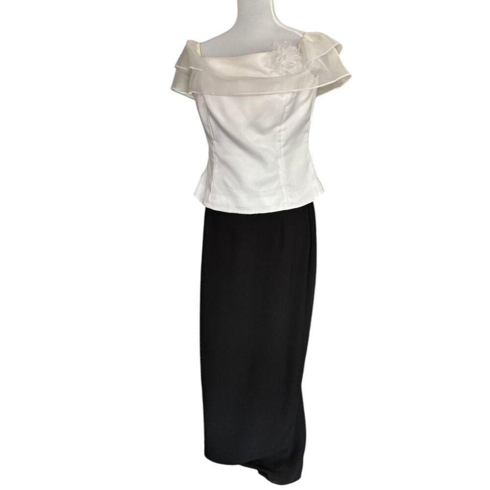 Ursula of Switzerland Mother of the Bride formal 2 piece Maxi Dress skirt top 12 - Picture 4 of 11